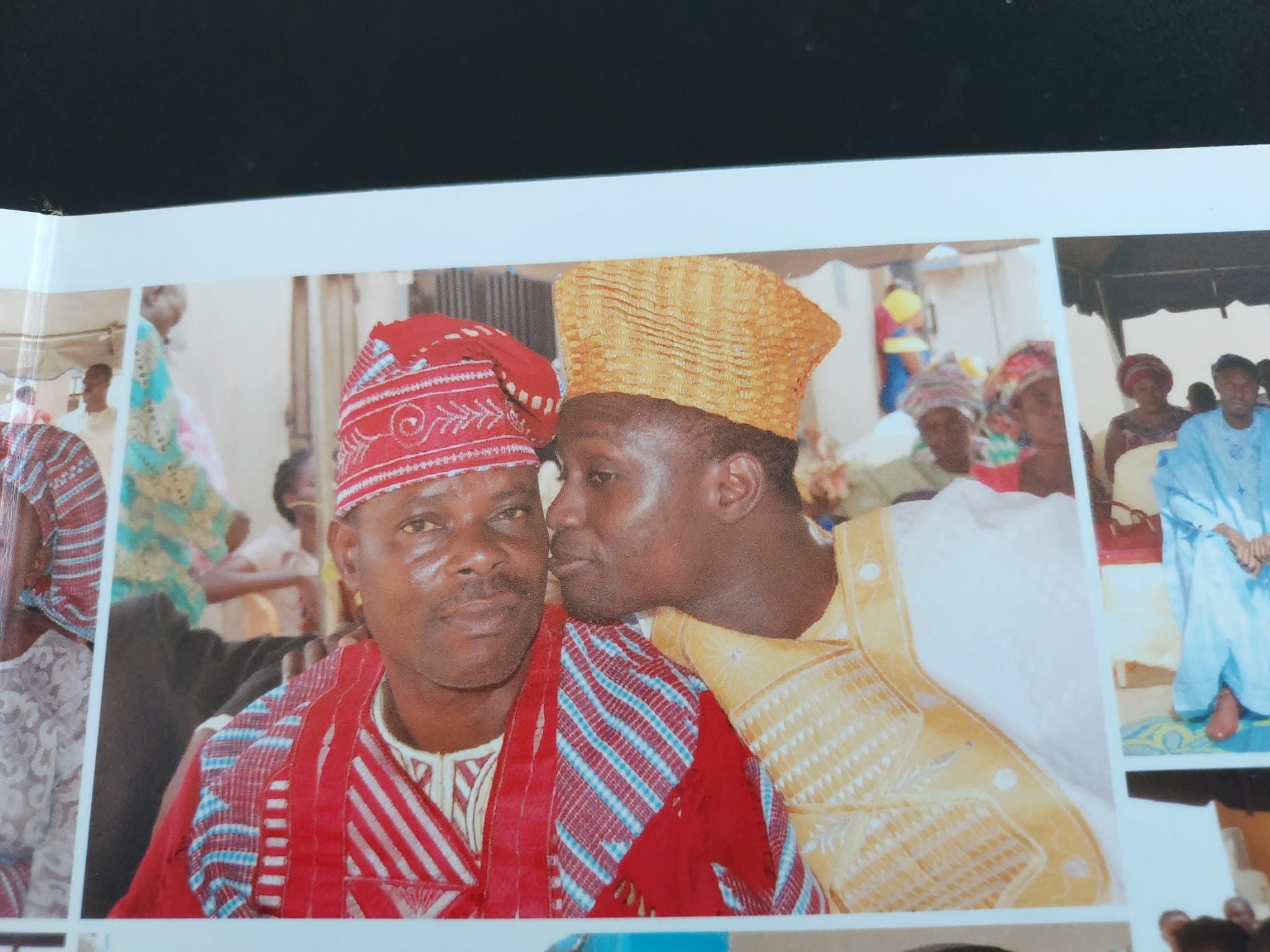 kunle and Dad during his traditional wedding